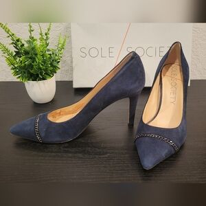Sole Society Navy Blue Heels